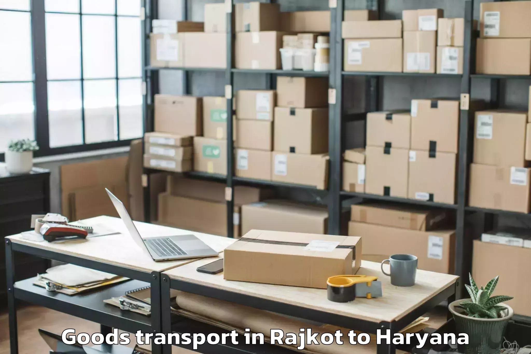 Reliable Rajkot to Farukh Nagar Goods Transport